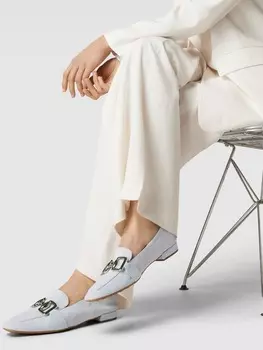 Пенни-лоферы с декоративной отделкой Hogl, светло-синий