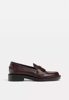 Пенни лоферы Stradivarius, бургундия