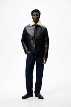 Пенни лоферы ZARA, черный
