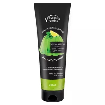 Пенящийся гель-скраб для душа лайм мохито, 240 мл Energy Of Vitamins
