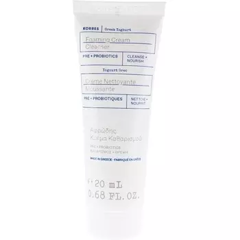 Пенящийся очищающий крем с греческим йогуртом 20 мл Korres
