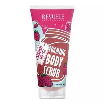 Пенящийся скраб для тела с клубникой и чиа Revuele, 200 мл