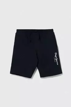Pepe Jeans Детские хлопковые шорты NEW EDDIE SHORT, военно-морской