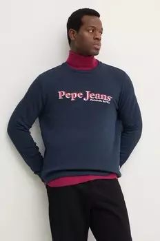 Pepe Jeans SOMERS CREW хлопковая толстовка, темно-синий
