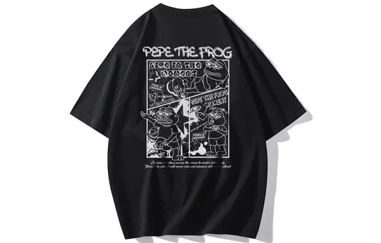pepe the frog Футболка унисекс с лягушкой Пепе, Черный