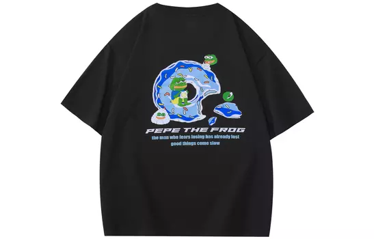 pepe the frog Футболка унисекс с лягушкой Пепе, Черный