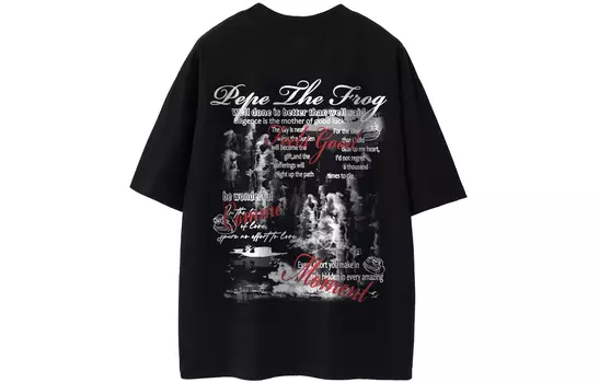 pepe the frog Футболка унисекс с лягушкой Пепе, Темно-синий