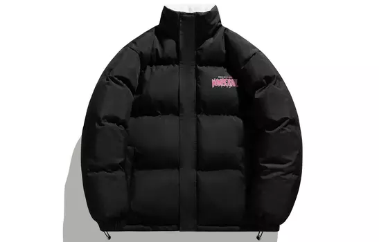 pepe the frog Стеганая куртка унисекс «Лягушка Пепе», Черный (на флисовой подкладке)