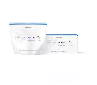 Пепельный осветлитель с связкой для 9 тонов, эффективный с контролем тонирования, 500 г Goldwell Light Dimensions Silklift Strong Control
