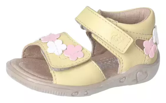 PEPINO by RICOSTA "TILDI" обучающая обувь, сандалии, праздничная обувь, туфли на липучке с мягким краем голенища, цвет Vanille