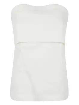 Пепита топ Semicouture, белый