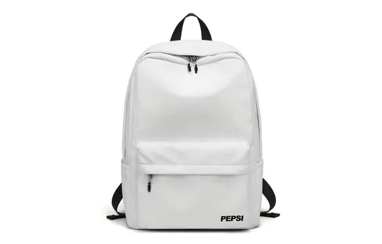 Pepsi Водоотталкивающий PU рюкзак Collaboration на одно плечо, большой размер, унисекс, черный/белый