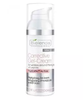 Пептидный гель-крем корректирующий морщины вокруг глаз 50мл Bielenda Professional, Corrective Gel-Cream