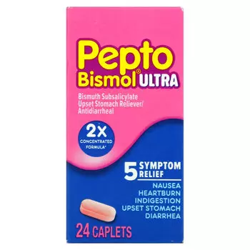 Pepto Bismol, Пепто бисмол ультра, 24 капсулы