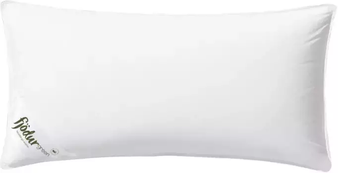 Перьевая подушка fjdur "Fleur", наполнитель: 85% перо и 15% пух, чехол: натуральный хлопок, (1 штука), подушка доступна в размерах 40 х 80 и 80 х 80 см 80х80 см, белый