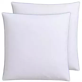 Перьевая подушка Hanse by RIBECO "Лина", наполнитель: 90% утиное перо, 10% утиный пух, (2 шт.) 80х80 см, белый