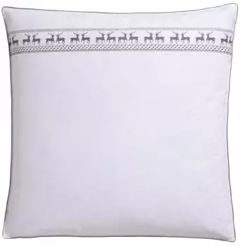 Перьевая подушка lgdrm "Подушка Finja размером 40x80 см, 80x80 см", наполнитель: 90% перо и 10% пух, чехол: хлопок, (1 шт.), подушка, производство Германия 80х80 см, белый