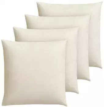 Перьевая подушка Otto Keller "Аннабель", наполнитель: 70% перо, 30% пух, чехол: хлопок, (4 шт.), доступны в разных размерах. От 40х40 до 80х80см 50х50 см, цвет creme