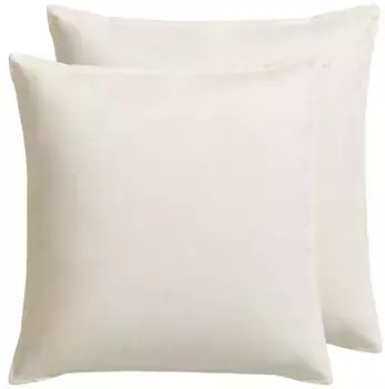 Перьевая подушка Otto Keller "Большой выбор", наполнитель: 70% гусиное перо, 30% гусиный пух, чехол: 100% хлопок, (2 шт.) 40х40 см, цвет creme