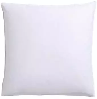 Перьевая подушка RIBECO "Эмили", наполнитель: 90% перо, 10% пух, (1 шт.), хорошая поддержка 80х80 см, белый