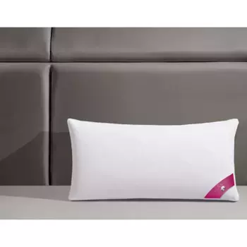 Перьевая подушка RIBECO «Johanna», наполнитель: 90 % перо и 10 % пух, чехол: хлопок, (1 шт.), с оптимальной поддержкой!, белый