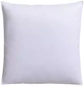 Перьевая подушка RIBECO "Nils", наполнитель: 85% гусиное перо, 15% гусиный пух, чехол: хлопок, (1 шт.), оптимальная поддержка зоны головы и шеи 80х80 см, белый