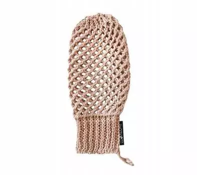 Перчатка для пилинга, сильный эффект, лен, золото Lullalove