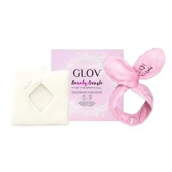 Перчатка для снятия макияжа из микрофибры с регулируемой лентой для волос Glov