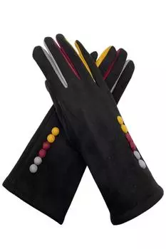 Перчатка с пуговицами LL Accessories, черный