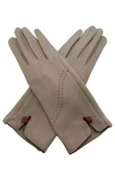 Перчатка с вышивкой LL Accessories, бежевый