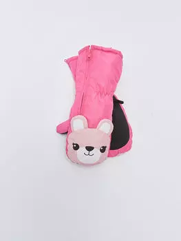 Перчатки без пальцев для девочек с молнией и принтом LCW Accessories