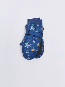 Перчатки без пальцев для мальчика с принтом LCW Accessories