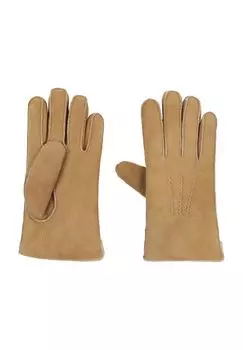 Перчатки без пальцев из кожи ягненка мужские Dunmore, коричневый