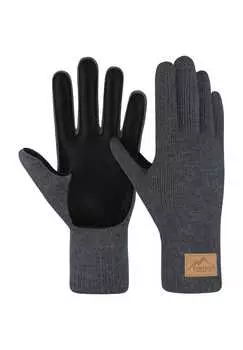 Перчатки без пальцев из мериносовой шерсти с овчиной "Leanyer" Normani, серый