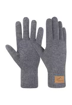 Перчатки без пальцев из мериносовой шерсти Малак Normani, серый