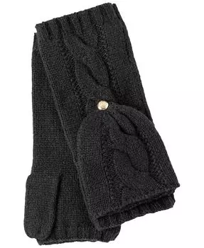 Перчатки Cable Pop-Top Lauren Ralph Lauren, черный