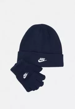 Перчатки Club Beanie Glove Unisex Set Nike, цвет obsidian