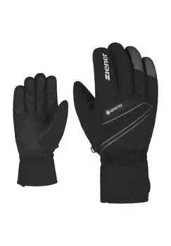 Перчатки, деталь логотипа ziener, цвет Black Magnet
