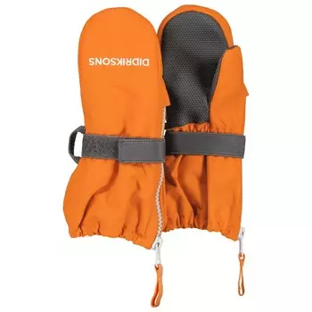 Перчатки Didriksons Biggles Zip Mitten 7, цвет Orange Jam