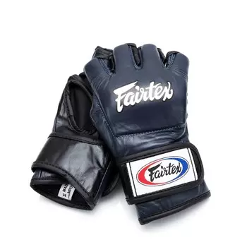 Перчатки для единоборств Fairtex Ultimate With "Open Thumb Loop", размер M, синий