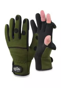 Перчатки для рыбалки из неопрена ваху Normani, зеленый