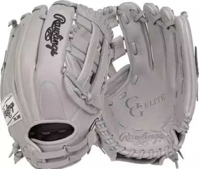 Перчатки для софтбола Rawlings 12 дюймов GG Elite Series для девочек, серый