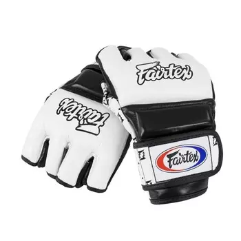 Перчатки для спарринга Fairtex Super, размер S, белый/черный