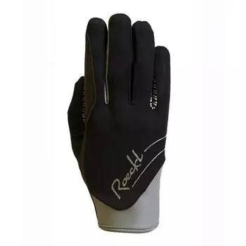 Перчатки для верховой езды Roeckl, черный/серый