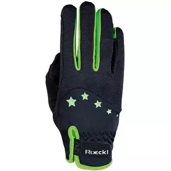 Перчатки для верховой езды Roeckl, цвет schwarz/grn