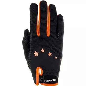 Перчатки для верховой езды Roeckl, цвет schwarz/orange