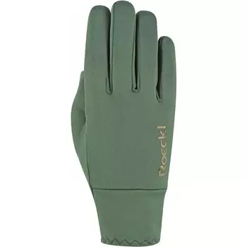 Перчатки для верховой езды Roeckl, оливково-зеленый