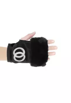 Перчатки до половины пальцев Queen Helena, черный