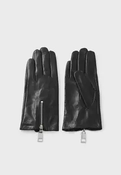 Перчатки ESSENTIAL ZIPPER GLOVE KARL LAGERFELD, черный