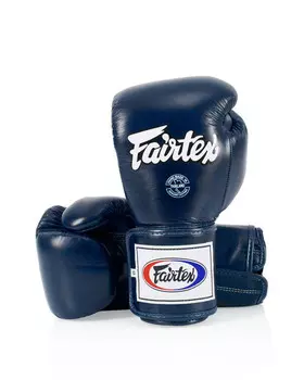 Перчатки Fairtex Super Sparring Gloves - Locked Thumb, синий